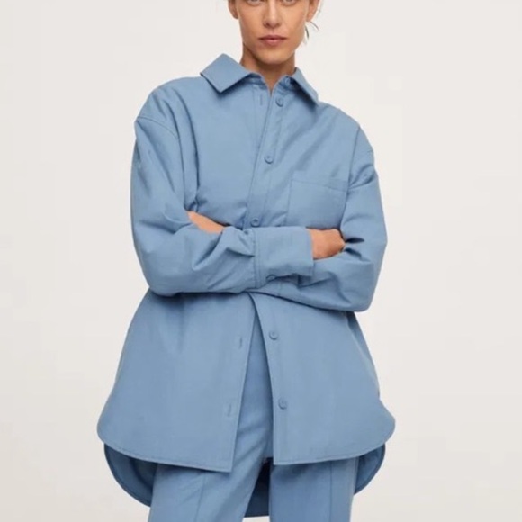 Pernille Teisback x Mango - Oversized Overshirt With Pockets - Picture 3 of 8